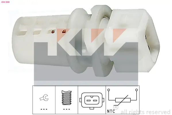 Sensor, Ansauglufttemperatur KW 494 009