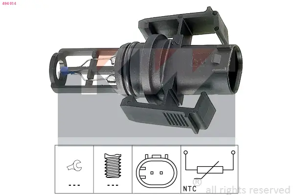 Sensor, Ansauglufttemperatur KW 494 014