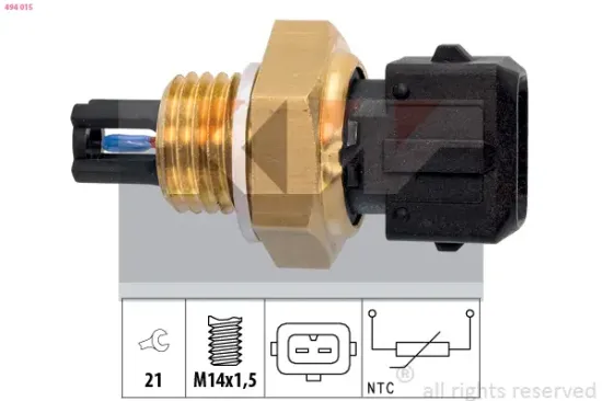 Sensor, Ansauglufttemperatur KW 494 015 Bild Sensor, Ansauglufttemperatur KW 494 015