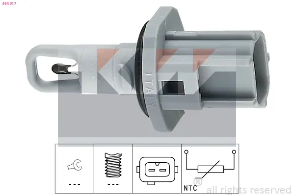 Sensor, Ansauglufttemperatur KW 494 017