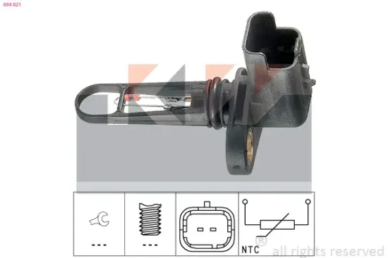 Sensor, Ansauglufttemperatur KW 494 021 Bild Sensor, Ansauglufttemperatur KW 494 021