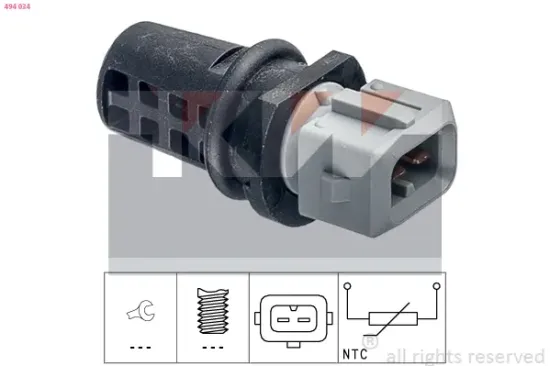 Sensor, Ansauglufttemperatur KW 494 034 Bild Sensor, Ansauglufttemperatur KW 494 034