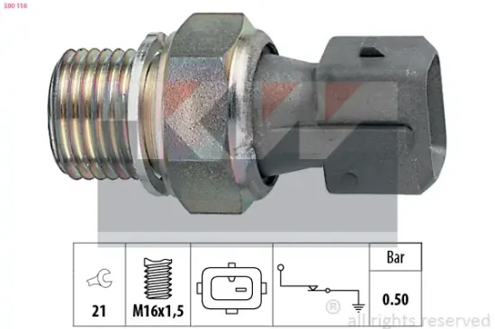 Öldruckschalter KW 500 116 Bild Öldruckschalter KW 500 116