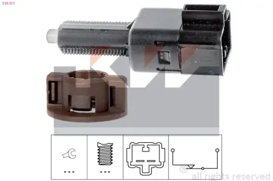 Bremslichtschalter KW 510 211 Bild Bremslichtschalter KW 510 211