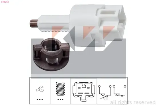 Bremslichtschalter KW 510 212 Bild Bremslichtschalter KW 510 212