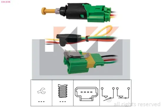 Bremslichtschalter KW 510 213K Bild Bremslichtschalter KW 510 213K