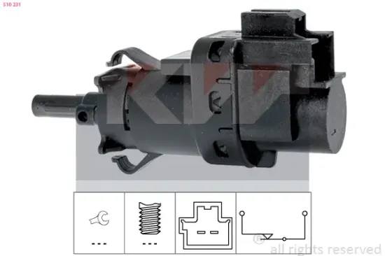 Bremslichtschalter KW 510 231 Bild Bremslichtschalter KW 510 231