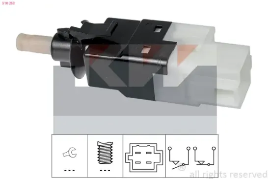 Bremslichtschalter KW 510 252 Bild Bremslichtschalter KW 510 252