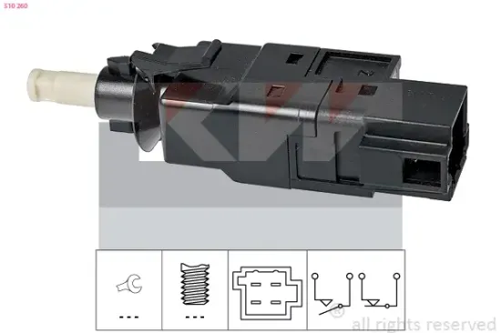 Bremslichtschalter KW 510 260 Bild Bremslichtschalter KW 510 260