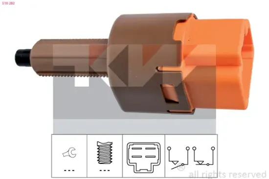 Bremslichtschalter KW 510 282 Bild Bremslichtschalter KW 510 282