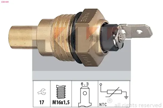 Sensor, Kühlmitteltemperatur KW 530 041 Bild Sensor, Kühlmitteltemperatur KW 530 041