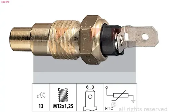 Sensor, Kühlmitteltemperatur KW 530 078 Bild Sensor, Kühlmitteltemperatur KW 530 078