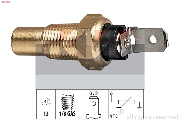 Sensor, Kühlmitteltemperatur KW 530 080