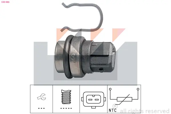 Sensor, Kühlmitteltemperatur KW 530 086