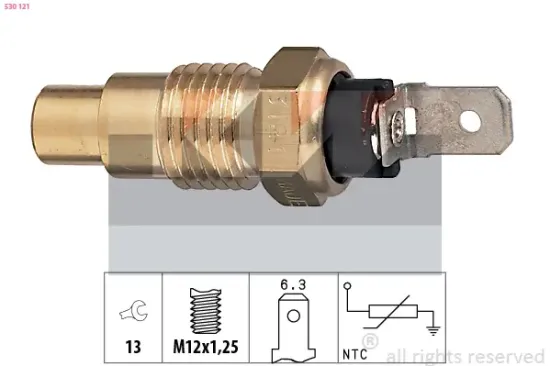 Sensor, Kühlmitteltemperatur KW 530 121 Bild Sensor, Kühlmitteltemperatur KW 530 121