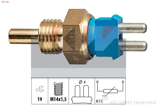Sensor, Kühlmitteltemperatur KW 530 139