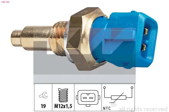 Sensor, Kühlmitteltemperatur KW 530 143 Bild Sensor, Kühlmitteltemperatur KW 530 143