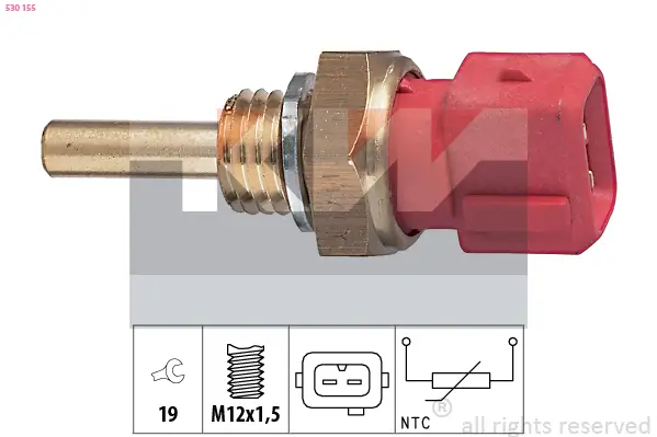 Sensor, Kühlmitteltemperatur KW 530 155