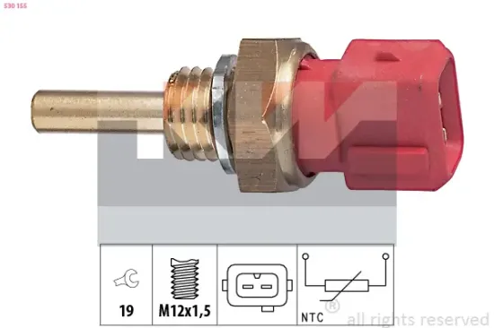 Sensor, Kühlmitteltemperatur KW 530 155 Bild Sensor, Kühlmitteltemperatur KW 530 155