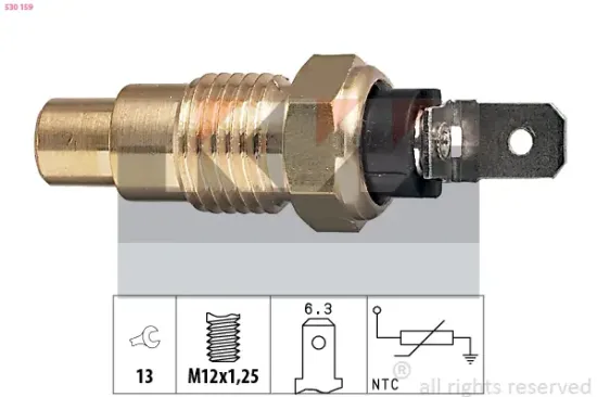 Sensor, Kühlmitteltemperatur KW 530 159 Bild Sensor, Kühlmitteltemperatur KW 530 159