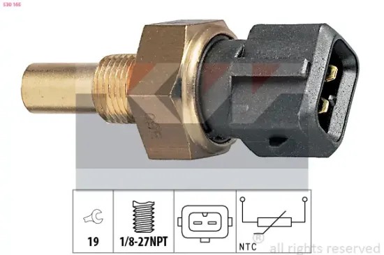 Sensor, Kühlmitteltemperatur KW 530 165 Bild Sensor, Kühlmitteltemperatur KW 530 165