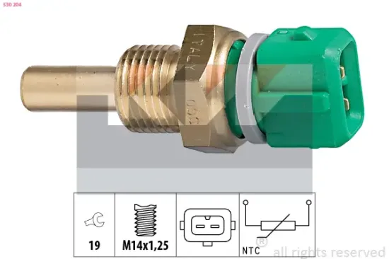 Sensor, Kühlmitteltemperatur KW 530 204 Bild Sensor, Kühlmitteltemperatur KW 530 204