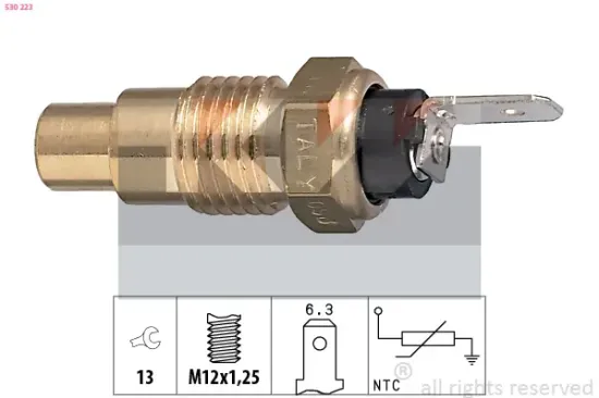 Sensor, Kühlmitteltemperatur KW 530 223 Bild Sensor, Kühlmitteltemperatur KW 530 223