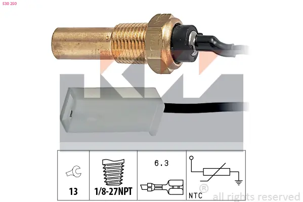 Sensor, Öltemperatur KW 530 250