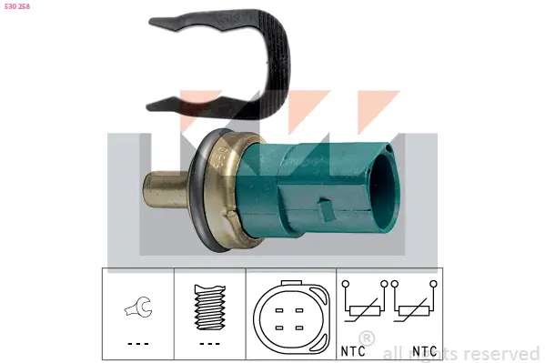 Sensor, Kühlmitteltemperatur KW 530 258