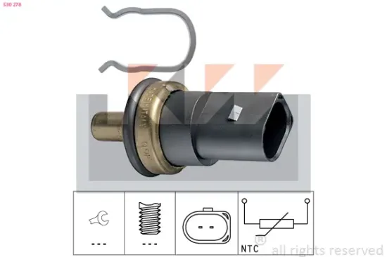 Sensor, Kühlmitteltemperatur KW 530 278 Bild Sensor, Kühlmitteltemperatur KW 530 278