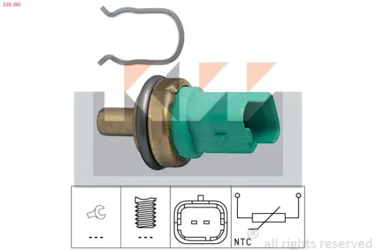 Sensor, Öltemperatur KW 530 292 Bild Sensor, Öltemperatur KW 530 292