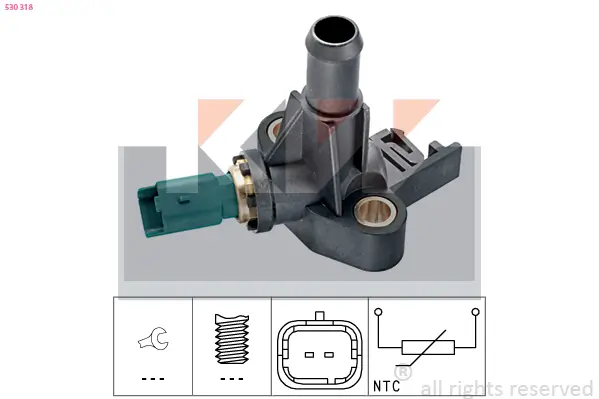 Sensor, Kühlmitteltemperatur KW 530 318