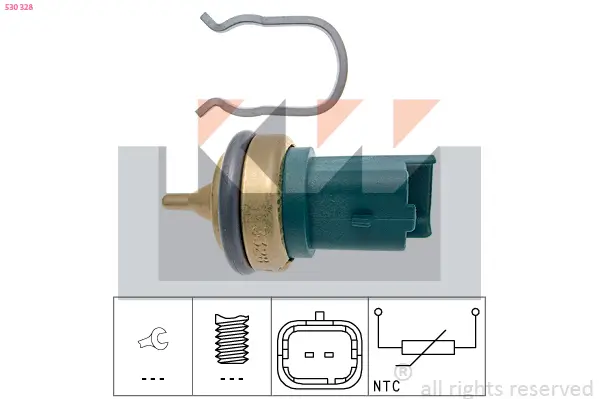 Sensor, Kühlmitteltemperatur KW 530 328