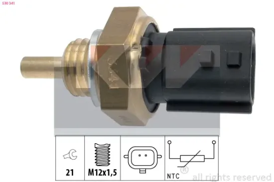 Sensor, Kühlmitteltemperatur KW 530 341 Bild Sensor, Kühlmitteltemperatur KW 530 341