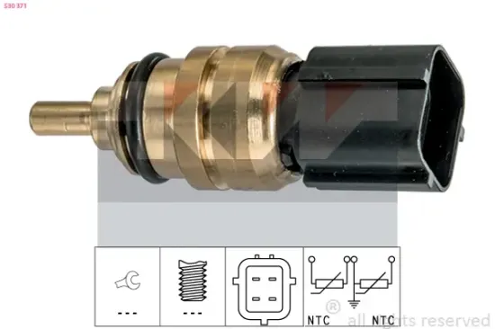 Sensor, Kühlmitteltemperatur KW 530 371 Bild Sensor, Kühlmitteltemperatur KW 530 371