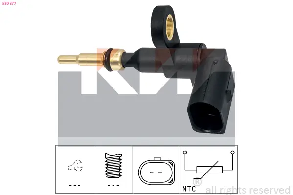 Sensor, Kühlmitteltemperatur KW 530 377