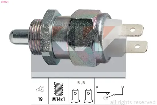 Schalter, Rückfahrleuchte KW 560 021 Bild Schalter, Rückfahrleuchte KW 560 021