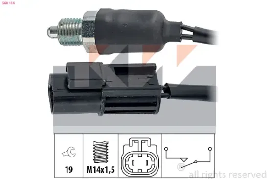 Schalter, Rückfahrleuchte KW 560 116 Bild Schalter, Rückfahrleuchte KW 560 116