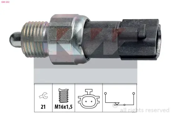 Schalter, Rückfahrleuchte KW 560 232 Bild Schalter, Rückfahrleuchte KW 560 232