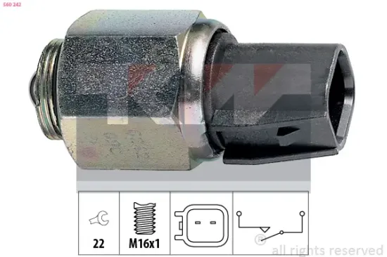 Schalter, Rückfahrleuchte KW 560 242 Bild Schalter, Rückfahrleuchte KW 560 242