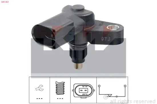 Schalter, Rückfahrleuchte KW 560 253 Bild Schalter, Rückfahrleuchte KW 560 253