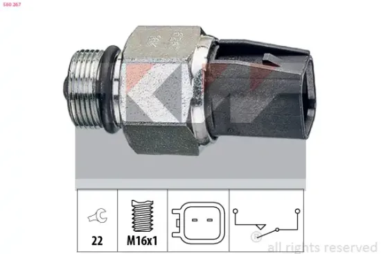 Schalter, Rückfahrleuchte KW 560 267 Bild Schalter, Rückfahrleuchte KW 560 267