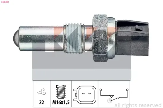 Schalter, Rückfahrleuchte KW 560 283 Bild Schalter, Rückfahrleuchte KW 560 283