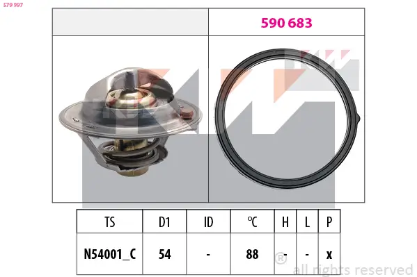 Thermostat, Kühlmittel KW 579 997 Bild Thermostat, Kühlmittel KW 579 997