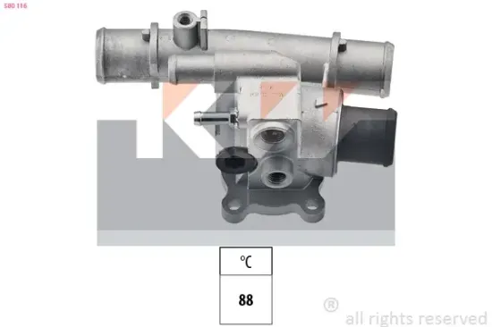 Thermostat, Kühlmittel KW 580 116 Bild Thermostat, Kühlmittel KW 580 116