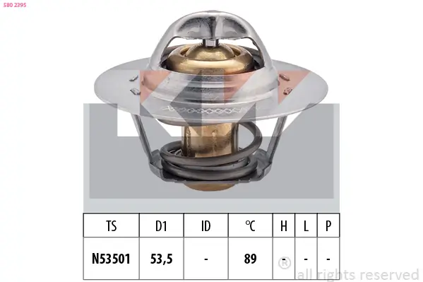 Thermostat, Kühlmittel KW 580 239S