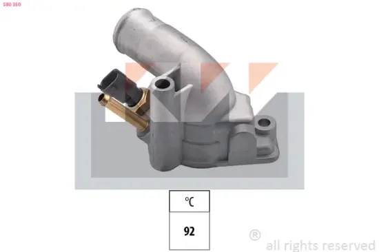Thermostat, Kühlmittel KW 580 350 Bild Thermostat, Kühlmittel KW 580 350