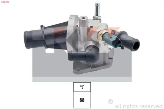 Thermostat, Kühlmittel KW 580 639 Bild Thermostat, Kühlmittel KW 580 639