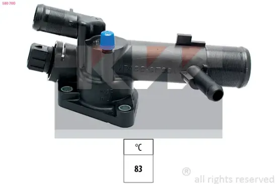 Thermostat, Kühlmittel KW 580 700 Bild Thermostat, Kühlmittel KW 580 700