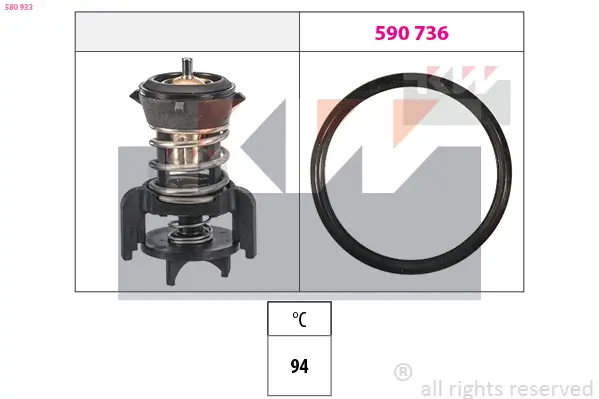 Thermostat, Kühlmittel KW 580 933